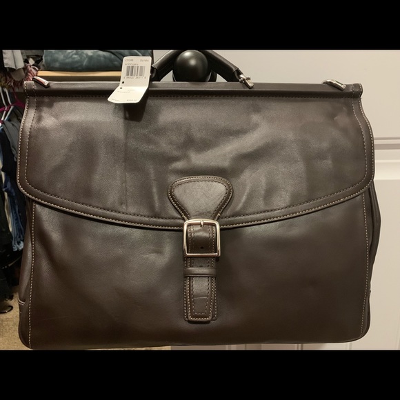 New with tags Coach Beekman Briefcase Brown - Picture 1 of 16